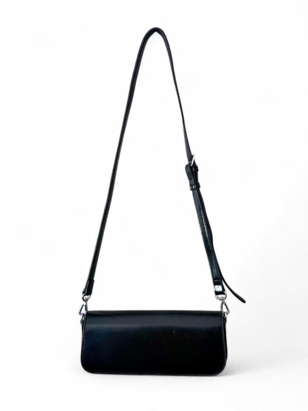 ** ✨ Rachel Zoe Black Faux Leather Flap Baguette Shoulder Bag ✨**